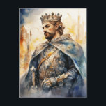Medieval Prince Postcard<br><div class="desc">A Watercolour portrait of a Medieval prince</div>