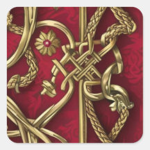 medieval red and gold decor