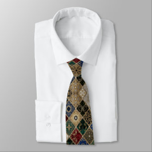 Medieval Tapestry Patchwork Tie