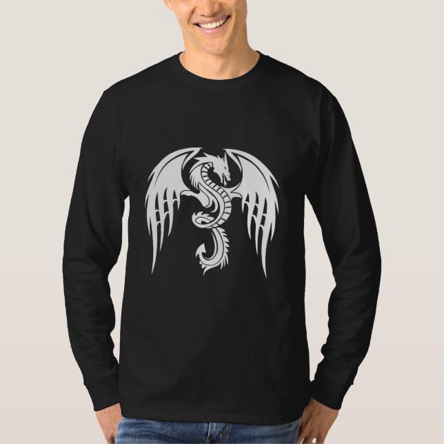 Medieval Throne  Flying Dragon Men Women 3 T-Shirt (Front)