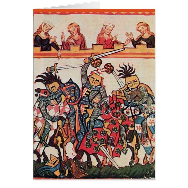 MEDIEVAL TOURNAMENT, FIGHTING KNIGHTS AND DAMSELS (Front)