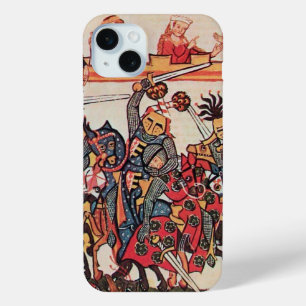 MEDIEVAL TOURNAMENT, FIGHTING KNIGHTS AND DAMSELS iPhone 15 MINI CASE