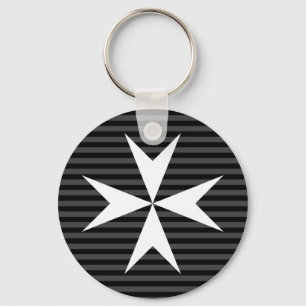 Medieval white cross   Order of St John (UK) Key Ring