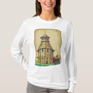 Medieval Wooden Watchtower and Fortress T-Shirt