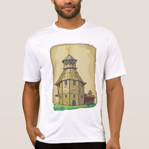 Medieval Wooden Watchtower and Fortress T-Shirt