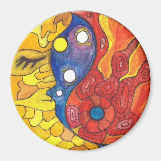 Medilludesign Moon Sun Magnet (Front)