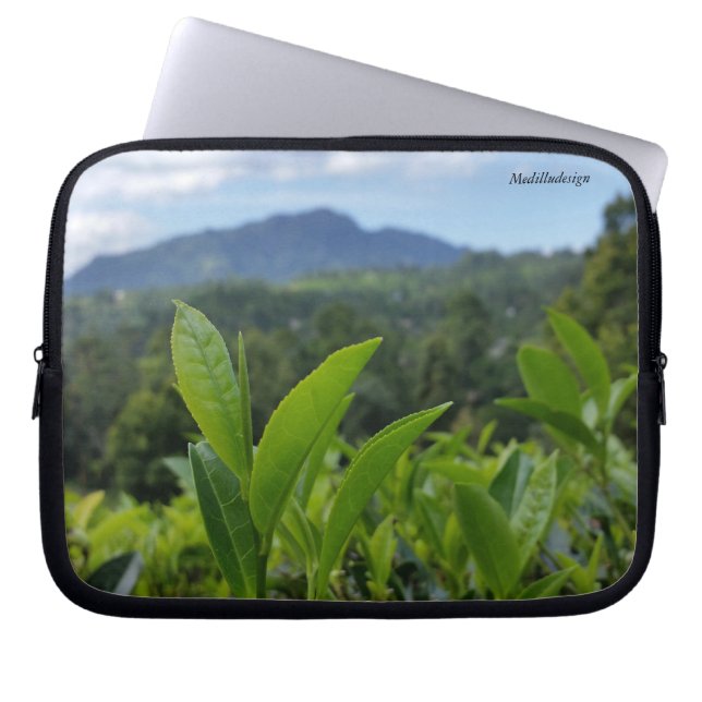 Medilludesign - Tea leaves Laptop Sleeve (Front)