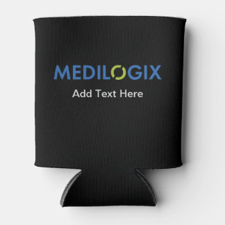 MEDILOGIX Can Cooler Add Text Blue Logo