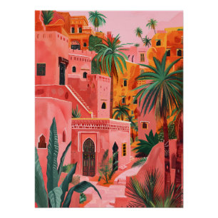 Medina Dreams: Moroccan Oil Art Poster