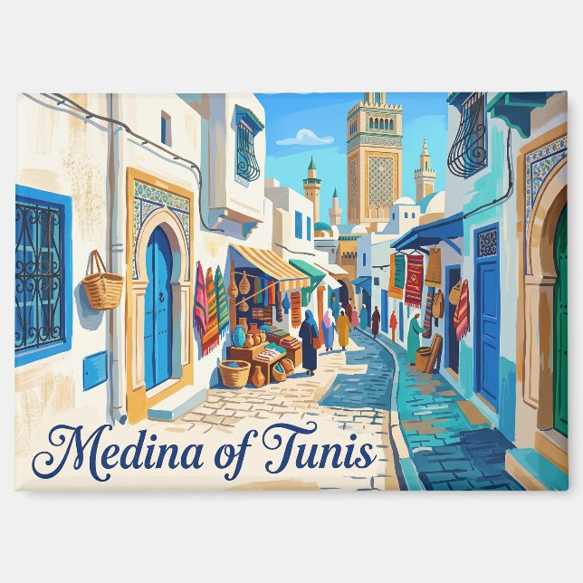 Medina of Tunis Tunisia Magnet (Front)