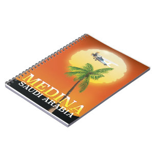 Medina Saudi Arabia Travel poster Spiral Notebook