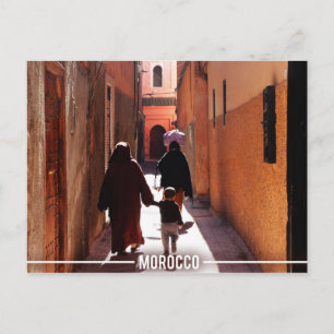 Medina Streets, Marrakesh Morocco Postcard
