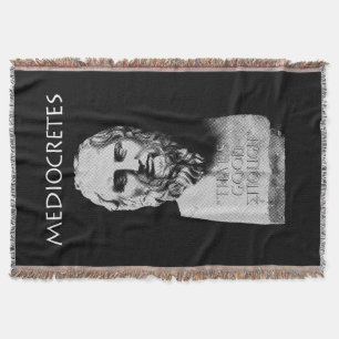 Mediocretes (Philosopher of The Mediocre) Throw Blanket