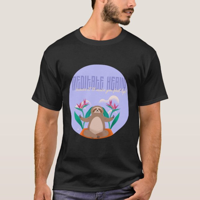 Meditate Heavy T-Shirt (Front)