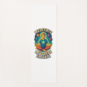 "Meditate. Levitate. Elevate." – Cosmic Energy  Yoga Mat