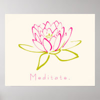 Meditate. Lotus Flower