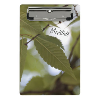 Meditate on God's creation nature leaf Mini Clipboard