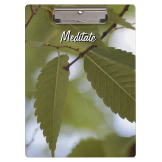 meditate on the creation of God nature leaves Clipboard