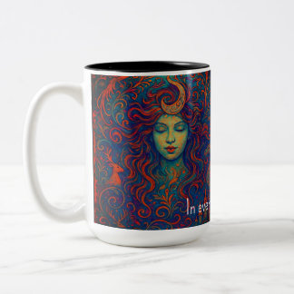 Meditate with a good Brew Two-Tone Coffee Mug