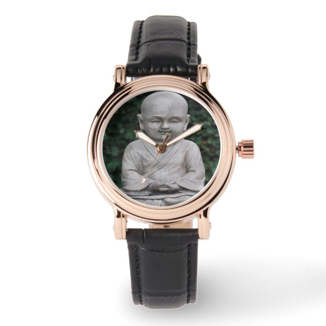 Meditating Buddah statue photo Watch (Front)