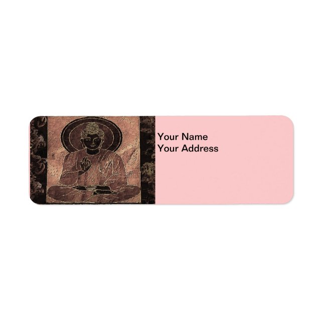 Meditating Buddha4 Return Address Label (Front)
