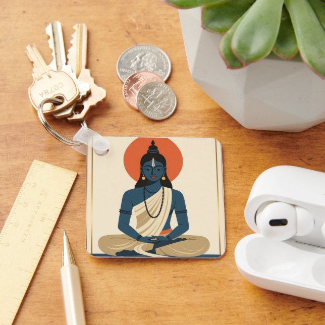 Meditating Buddha Keychain (Desk)