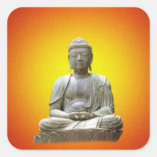 Meditating Buddha sticker