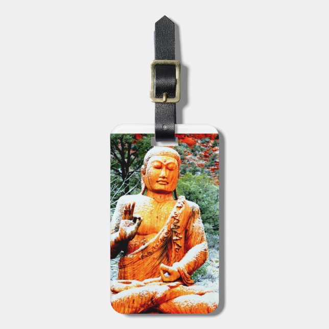 meditating buddha tag (Front Vertical)