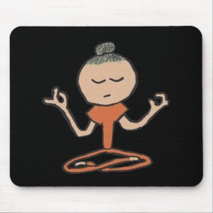 Meditating Buddhist Mouse Pad