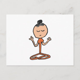Meditating Buddhist Postcard