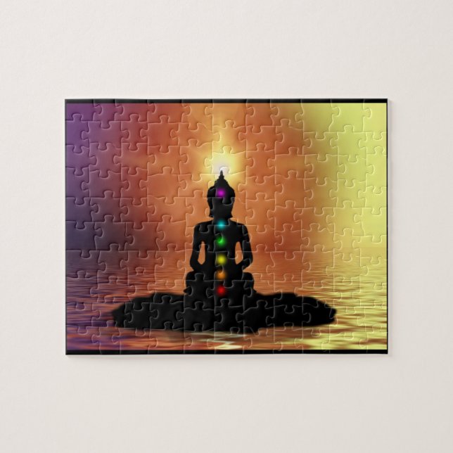 Meditating Chakra Puzzle (Horizontal)