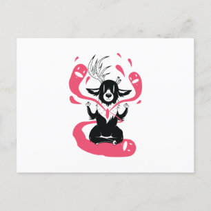 Meditating Deer Postcard