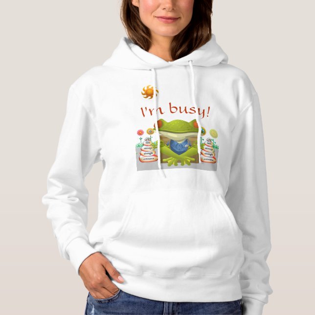 Meditating Frog Hoodie (Front)