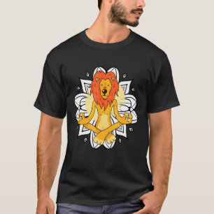 Meditating Lion Yoga Mindfulness Lion T-Shirt