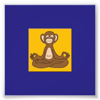 Meditating Monkey Photo Print