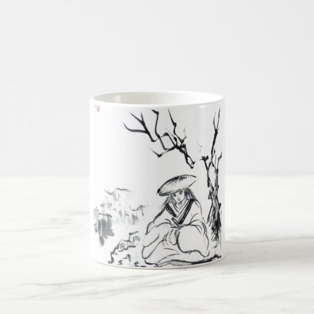 Meditating Samurai Mug (Center)