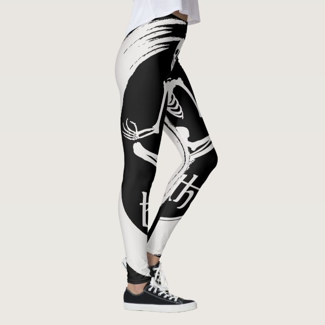 Meditating Skeleton Leggings (Right)