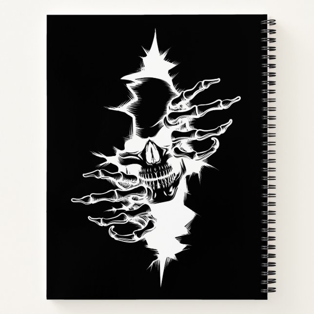 Meditating Skeleton Notebook (Back)