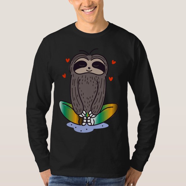 Meditating Sloth T-Shirt (Front)