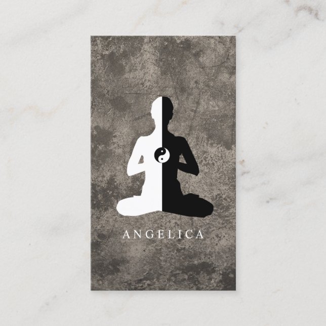 Meditating Women Business Card (Front)