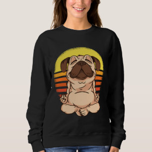 Meditating Yoga Pug Classic T-Shirt 188 Sweatshirt