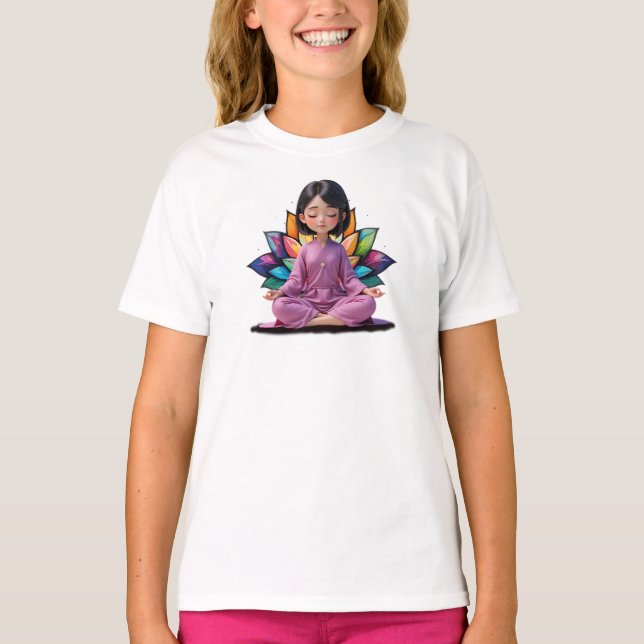 Meditation-2 Basic Child Fem Shirt (Front)
