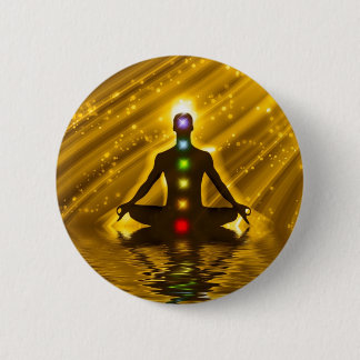 Meditation 6 Cm Round Badge