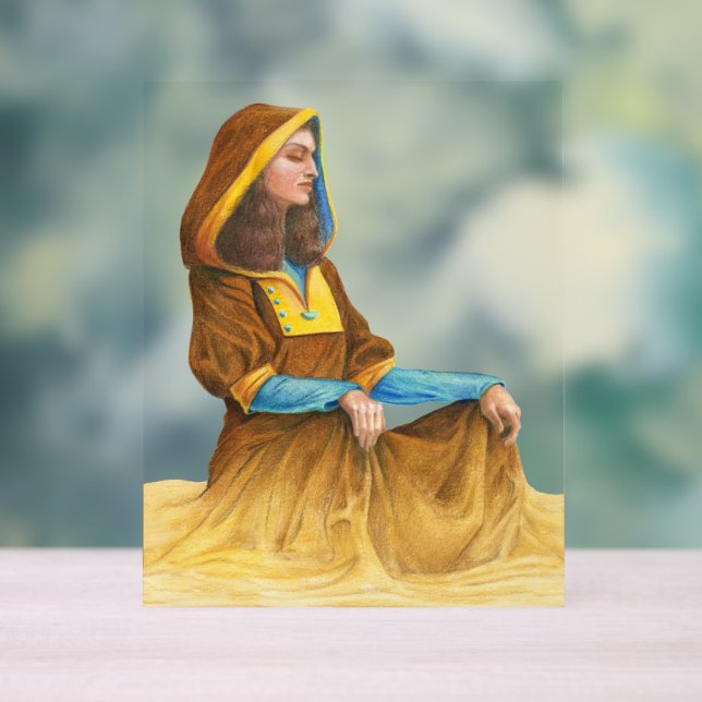 Meditation Acrylic Sign (Neutral)