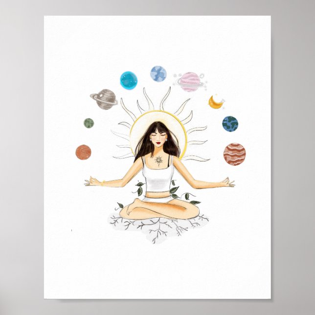 Meditation art poster (Front)