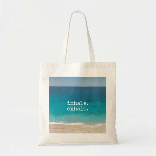 Meditation Beautiful Paradise Beach Tote Bag (Front)