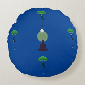 Meditation Bliss Round Pillow
