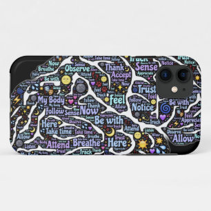 Meditation Body Inspirational Word Art   Case-Mate iPhone Case