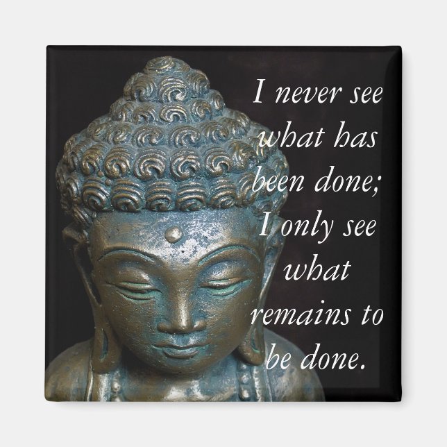 Meditation Buddha Quote.. Magnet (Front)