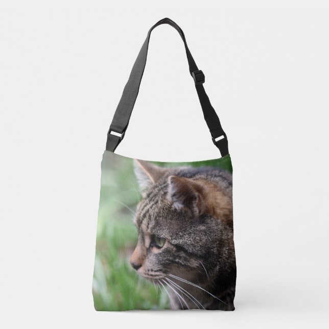 Meditation cat, All-Over-Print Tote Bag (Front)